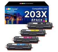 GPC Image Compatibili Cartucce di Toner Sostituzione per HP 203X 203A CF540X CF540A per Color Laserjet Pro MFP M281fdw M281fdn M281cdw M280nw M254dw M254nw M254dn (Nero Ciano Magenta Giallo, 4-Pack)