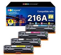 GPC Image 216A Toner Compatibile per 216A W2410A W2411A W2412A W2413A per Color Laserjet Pro MFP M183fw M182n M183fdw M182 M182nw M155 (1 Nero, 1 Ciano, 1 Magenta, 1 Giallo, 4-Pack. , con chip: