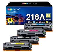 GPC IMAGE 216A W2410A con chip compatibile con HP 216A Color Laserjet Pro MFP M183fw M182nw M182n M155a M155nw M183 M182 M155 W2410A W2411A W2412A W2413A (nero, ciano giallo Magenta, confezione da 4 )