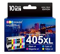 GPC Image 405XL Multipack Compatibile Epson 405 XL 405XL Nero per cartucce Epson Workforce Pro WF-3820 WF-3825 WF-4820 WF-4825 WF-7310 WF-7830 WF-7835 WF-7840 (10 Pack)
