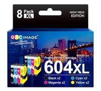 GPC Image 604XL Cartuccia d'inchiostro compatibile per Epson 604 XL 604XL per Expression Home XP-2200 XP-2205 XP-3200 XP-3205 XP-4200 XP-4205 WF-2910 WF-2930 WF-2950 (2 Nero, 2 Ciano, 2 Magenta, 2