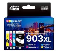 GPC IMAGE 903XL Cartucce d'inchiostro compatibili con HP 903 XL Multipack 903 per cartucce d'inchiostro HP Officejet 6950 Officejet Pro 6970 cartucce 6960 stampante all-in-one (confezione da 4)
