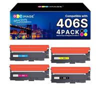 GPC Image CLT-P406C CLT-K406S Toner compatibile per Samsung CLT-P406C per Samsung CLX 3305 Xpress CLP 365 CLX 3300 C410W C460FW CLX-3305W (Nero Ciano Giallo Magenta, 4 Pack)