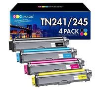 GPC Image Compatibili Cartucce di Toner Sostituzione per Brother TN241 TN245 per MFC-9140CDN MFC-9340CDW MFC-9330CDW per DCP-9020CDW DCP-9022CDW per HL-3140CW (Nero Ciano Magenta Giallo, 4-Pack)