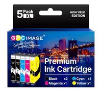 GPC Image 603XL Cartucce Compatibili per Epson 603 XL per Expression Home XP-2100 XP-2150 XP-2105 XP-3100 XP-3105 XP-4100 XP-4105 Workforce WF-2810 WF-2820 WF-2830 WF-2850 (5-Pack)