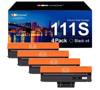GPC Image MLT-D111S Compatibili Cartucce di Toner Sostituzione per Samsung MLT-D111L per Samsung Xpress M2026W M2026 SL-M2070 SL-M2070W SL-M2070F SL-M2070FW M2020W M2020 M2022 M2022W (Nero, 4-Pack)