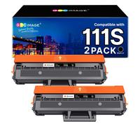 GPC Image MLT-D111S Compatibili Cartucce di Toner Sostituzione per Samsung D111S MLT-D111L per Xpress SL M2070 M2026W M2070W M2020W M2020 M2022 M2022W M2026 M2070F M2070FW (Nero, 2-Pack)
