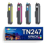 GPC Image TN-243CMYK TN247 TN243 Compatibili per Brother TN247 per Brother MFC-L3750CDW L3770CDW HL-L3210CW HL-L3230CDW DCP-L3550CDW (Nero Ciano Magenta Giallo, 4-Pack)