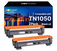 GPC Image TN1050 Compatibili per Brother TN1050 TN-1050 Cartucce di Toner per DCP-1612W HL-1110 HL-1210W HL-1112 HL-1212W DCP-1510 DCP-1610W MFC-1810 MFC-1910W DCP-1512 (Nero, 2-Pack)