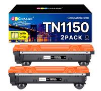 GPC Image TN1150 TN-1150 Toner Con Chip Compatibili per Brother TN1150 per Brother HL-L1242W HL-L1240W DCP-L1640W DCP-L1660W (2 Nero)