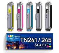 GPC Image Compatibili Cartucce di Toner Sostituzione per Brother TN241 TN245 per MFC-9140CDN MFC-9340CDW MFC-9330CDW per HL-3140CW per DCP-9020CDW DCP-9022CDW (Nero Ciano Magenta Giallo, 5-Pack)