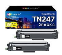 GPC IMAGE TN247 TN-247 Toner compatibile con Brother TN-243CMYK per Brother MFC L3750CDW DCP-L3550CDW MFC-L3750CDW HL-L3210CW DCP-L3510CDW HL-L3230CDW MFC-L3710CW TN243CMYK (2 pezzi, TN-243BK)