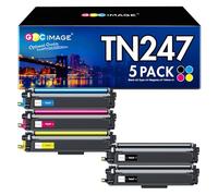 GPC Image TN247 TN243CMYK Compatibili per Brother TN-247 TN243 Cartucce di Toner per DCP-L3550CDW per MFC-L3730CDN MFC-L3750CDW MFC-L3770CDW per HL-L3210CW (Nero Ciano Magenta Giallo, 5-Pack)