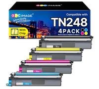 GPC IMAGE TN248 Compatibile con Brother TN-248 TN248XL Toner per Brother MFC-L3760CDW DCP-L3560CDW MFC-L3740CDW MFC-L8390CDW HL-L3240CDW TN-248BK TN-248C TN-248M TN-248Y (confezione da 4)