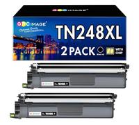 GPC Image TN248 TN248XL Nero Toner Compatibili per Brother TN-248 TN248BK per Brother MFC-L3760CDW LC3740CDW DCP-L3560CDW L3520CDWE L3520CDW HL-LC3215CW LC3220CW (Nero, 2-Pack)