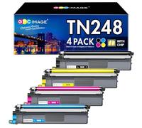 GPC IMAGE TN248VAL TN248CMYK - Toner compatibile con Brother TN-248 TN248XL per Brother MFC-L3760CDW DCP-L3560CDW MFC-L3740CDW MFC-L8390CDW HL-L3240CDW (confezione da 4, nero, magenta, giallo, ciano)