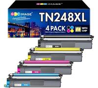 GPC Image TN248XL TN248 Con Chip Compatibili per Brother TN-248 TN248CMYK per MFC-L3760CDW L3740CDW DCP-L3560CDW L3520CDWE L3520CDW HL-L3240CDW L3220CW (1 Nero, 1 Ciano, 1 Magenta, 1 Giallo)