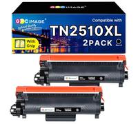 GPC Image TN2510XL TN2510 Toner Compatibili per Brother TN-2510 Nero 2 Pack