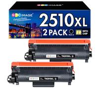 GPC Image TN2510XL TN2510 Toner Alta Capacità Compatibili per Brother TN-2510 per MFC-L2800DW L2827DW L2860DW L2835DW HL-L2400DWE L2445DW L2447DW DCP-L2660DW L2620DW L2665DW (2 Nero)
