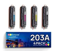 GPC IMAGE Toner compatibili con HP 203X 203A per HP M281fdw Toner M254dw M254nw M280nw M281fdn M254dn M254 M281cdw M281 M281fdw CF540A CF540X CF540X CF540A 1A CF544 2A CF543A (confezione da 4)