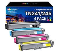 GPC Image Compatibili Cartucce di Toner Sostituzione per Brother TN241 TN245 per MFC-9140CDN MFC-9340CDW MFC-9330CDW per DCP-9020CDW DCP-9022CDW per HL-3140CW (Nero Ciano Magenta Giallo, 4-Pack)