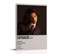 GPCLJW Conan Gray Superache Art impermeabile moderno murale acqua ufficio poster adatto per soggiorno, camera da letto, casa, ufficio, soggiorno, 60 x 90 cm, stile cornice