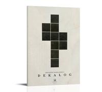 GPCLJW Krzysztof Kieślowski Dekalog Art - Decorazione artistica da parete, impermeabile, moderno, per ufficio, soggiorno, camera da letto, casa, ufficio, soggiorno, 50 x 75 cm, stile cornice