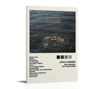 GPCLJW Loyle Carner Not Waving, But Drowning Art, poster moderno impermeabile per ufficio, adatto per soggiorno, camera da letto, casa, ufficio, soggiorno, 40 x 60 cm, stile cornice
