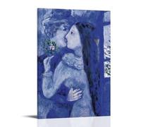 GPCLJW Marc Chagall Art - Poster moderno impermeabile per ufficio, adatto per soggiorno, camera da letto, casa, ufficio, soggiorno, 40 x 60 cm, stile cornice