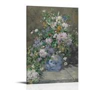 GPCLJW Pierre-Auguste Renoir - Poster con bouquet primaverile, impermeabile, moderno, adatto per soggiorno, camera da letto, casa, ufficio, soggiorno, 30 x 45 cm, con cornice