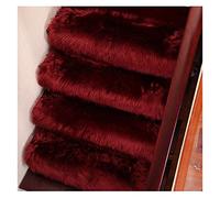 GPDNBIEU, 1 tappeto di protezione for interni morbido e antiscivolo, shaggy, in lana artificiale(Red,75cm*24cm)