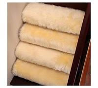 GPDNBIEU, 1 tappeto di protezione for interni morbido e antiscivolo, shaggy, in lana artificiale(Yellow,65cm*24cm)