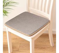 GPDNBIEU, 2 4 6 Confezione di cuscini for sedie da pranzo in tinta unita, for sedili cucina in due materiali, for con vari colori for interni ed esterni, 40x40 cm(Gray (Velvet),2PCS)