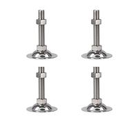 GPDNBIEU, 4 pezzi, acciaio inossidabile 304 resistente regolabile, utilizzato for macchine da banco, tavoli, armadi(D95*m18*100mm)