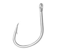 GPDNBIEU, Ami da Pesca 20 Pezzi Amo da Pesca Amo spinato Acciaio ad Alto tenore di Carbonio Amo a Cerchio Singolo Amo da Pesca Accessori for Attrezzatura da Esterno(3)