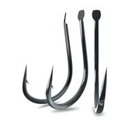 GPDNBIEU, Ami da Pesca 50 Pezzi Ami da Pesca Ami da Pesca con spinato in Acciaio Inossidabile al Carbonio d'Acqua Dolce Accessori da Pesca for la Riva del Lago(11)