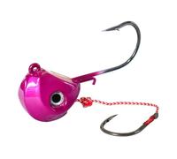 GPDNBIEU, Ami da Pesca Nuove Esche 40g 60g 80g 100g Maschere con Testa in Metallo Ami da Pesca con Gancio Singolo Accessori Barca for la Pesca in Mare(Pink,80g)
