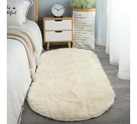 GPDNBIEU, Antiscivolo - Tappeto moderno super morbido a pelo spesso soffice e peloso, leggero, di lusso, stile minimalista, al tatto, for soggiorno, tappeto in peluche(Cream Color,80 * 180cm)