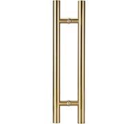 GPDNBIEU, Barra di spinta for porta del fienile esterna rotonda su due lati for carichi pesanti for uscita, maniglia for ingresso a battente con viti montaggio(Onecolor,120cm(47 1/4")90cm)