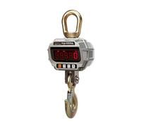 GPDNBIEU, Bilancia digitale for gru Bilancia for bagagli da viaggio for carichi pesanti ad alta risoluzione Bilancia a gancio for appendere a schermo intero a LED(Silver,3000kg/1kg)