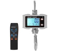 GPDNBIEU, Bilancia for bagagli for valigie Bilancia for gru digitale for carichi pesanti 1000kg Bilancia for gru for carichi pesanti Bilancia digitale sospesa in alluminio Display a LED(Silver,500KG/2