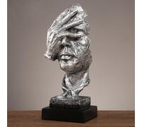 GPDNBIEU, Busto Testa Statua Decor Accenti Resina Scultura Decorazione Moderna della Stanza for Camera da Letto Soggiorno Ufficio(Style 2,A)