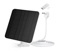 GPDNBIEU, Caricatore for fotocamera a pannello solare IP65 con micro cavo da 9,8 piedi Supporto a parete regolabile a 360° for Spotlight XL(4W)
