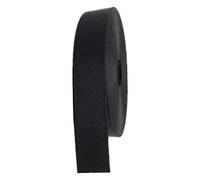 GPDNBIEU, Cinghia in nylon resistente, motivo a spina di pesce, reggia for zaino, cucito fai da te(Black,38mm)