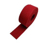 GPDNBIEU, Cinghie in fettuccia di cotone, nastro tela, borsa da cucito con reggetta for zaino in nylon(Wine Red,50MM)