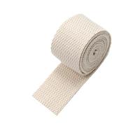 GPDNBIEU, Cinghie in fettuccia di cotone, nastro tela, borsa da cucito con reggetta for zaino in nylon(Beige,50MM)