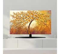 GPDNBIEU, Copertura Decorativa Universale for Schermo Curvo/Piatto da Appendere e scrivania for Televisione, Monitor di Computer(Tree,55inch)