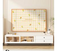 GPDNBIEU, Copri TV da 30"-80" for Proteggi Schermo for Interni a Curvo/Piatto, Coperture for Stampate con Pittura Colorata, Decorazione in Tessuto Morbido, Colore:B(C,30/32in(77x46cm))