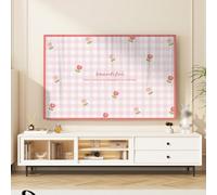 GPDNBIEU, Copri TV da 30"-80" for Proteggi Schermo for Interni a Curvo/Piatto, Coperture for Stampate con Pittura Colorata, Decorazione in Tessuto Morbido, Colore:B(B,60in(140x85cm))