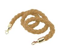 GPDNBIEU, Corda barriera Corde for pali attorcigliate for il controllo della folla for la partizione coda dell'hotel, gancio dorato (Champagne,0.6m/2ft/24inch)